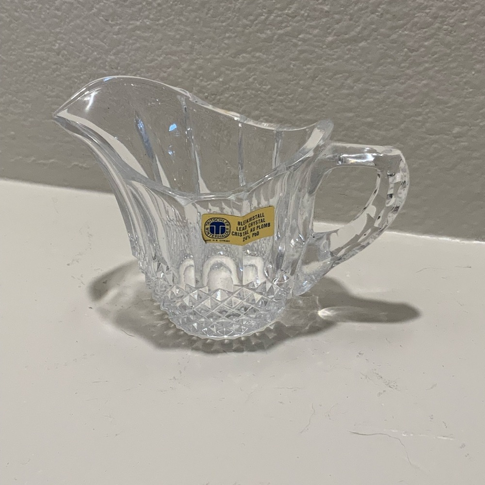 Vintage Crystal Creamer & Sugar Set - Lead Crystal with Original Box - Picture 2 of 10
